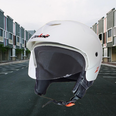 OZONE Zzz Plain_OF_Unisex_largesize_Oz080 Motorbike Helmet(White)
