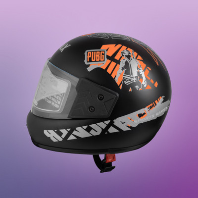 NOAX ISI MARKED KING OF HELMET UNISEX RIDDING HELMET TOP SELLING(DD-325 Motorbike Helmet(Orange)