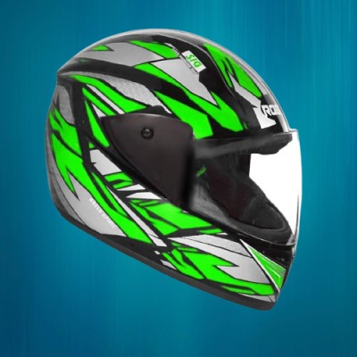 Lxt Full Face Helmet_ISI certified_Green_H24 Motorbike Helmet(Green)