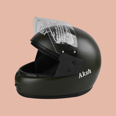 NOAX unisex full face good hard quality helmet @676 Motorbike Helmet(Grey)