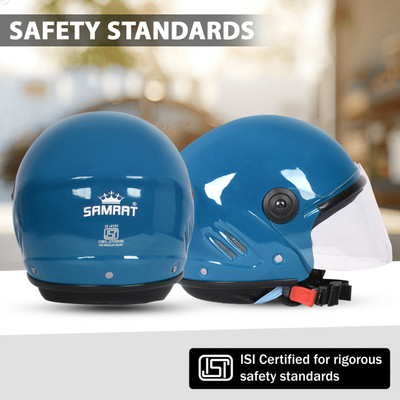 warriorride OPEN BLUE OPEN FACE HELMAT ISI APPROVED Motorbike Helmet(Pink)