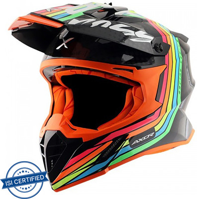 Axor X-X2 Motorbike Helmet(Black Grey)