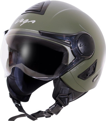 VEGA Verve Motorbike Helmet(Dull Army Green)