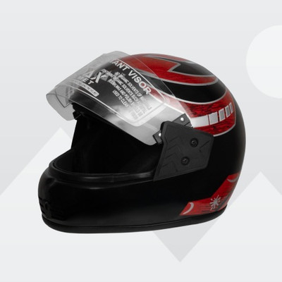 NOAX 2 G Full face helmet for Motorbike Red MATT Motorbike Helmet(Red)