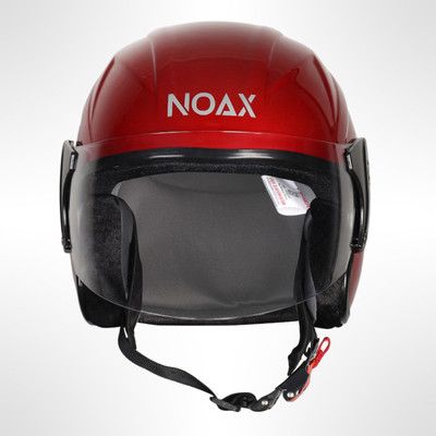 NOAX KING OF HELMET UNISEX OPEN FACE HELMET_104 Motorbike Helmet(Red)