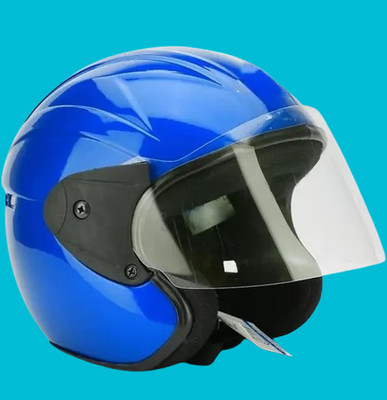 Lxt Blue_Half_face_Helmet_with ISI Certified_BL111 Motorbike Helmet(Blue)