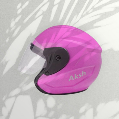 NOAX ISI MARKED KING OF HELMET UNISEX RIDDING HELMET TOP SELLING(DD-293 Motorbike Helmet(Pink)