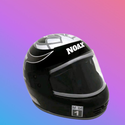NOAX unisex full face good hard quality helmet-Green272 fk_211 Motorbike Helmet(Black)