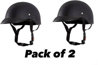 Anjana ALL MULTIPURPOSE MINI WRINKLE HELMET FOR UNISEX (BLACK) Motorbike Helmet(Black)