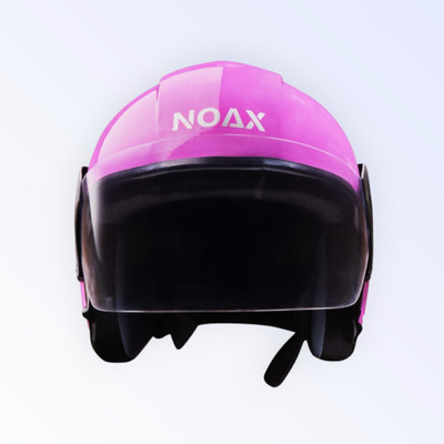 NOAX ISI marked helmet solid helmet((fk115 Motorbike Helmet(Pink)