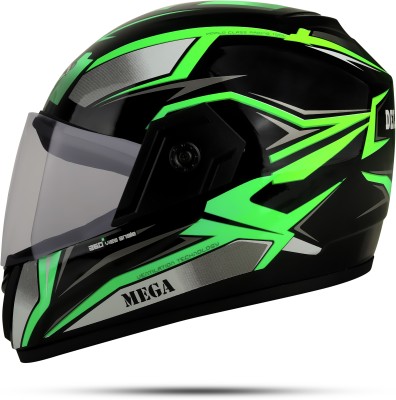 fuery Full Face New Jazz 360 Green Helmet Z018 Motorsports Helmet(Green)