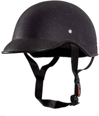 Anjana MINI WRINKLE ALL PURPOSE SAFETY HELMET(BLACK) Motorbike Helmet