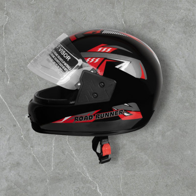 NOAX ISI MARKED KING OF HELMET UNISEX RIDDING HELMET TOP SELLING(DD-770 Motorbike Helmet(Red)