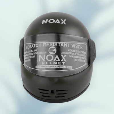NOAX unisex full face good hard quality helmet-Black391 Motorbike Helmet(Black)