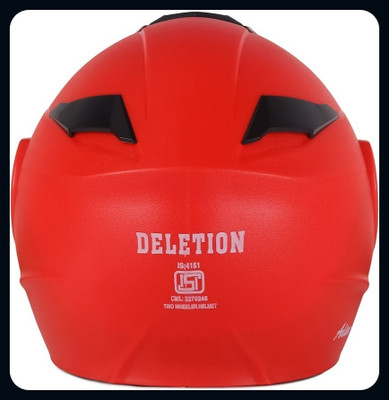 fuery Flip-up Plain Visor Blue Helmet Z075_New Motorsports Helmet(Red)