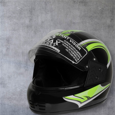 NOAX ISI MARKED KING OF HELMET UNISEX RIDDING HELMET TOP SELLING(DD-1429 Motorbike Helmet(Green)