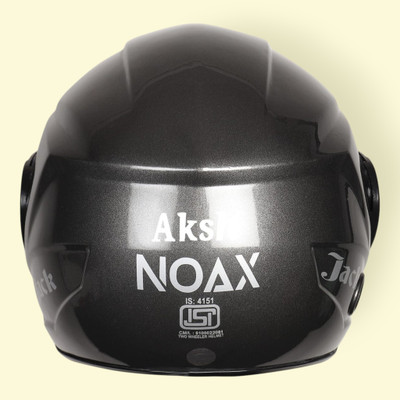 NOAX UNISEX HELMET ISI PROOFED SOLID HELMET BUY SURE@208 Motorbike Helmet(Black)