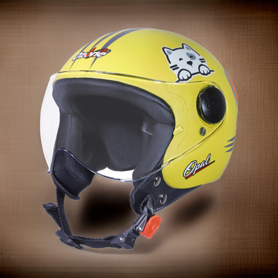 OZONE opal helmet _openface_freesize_076 Motorbike Helmet(Yellow)