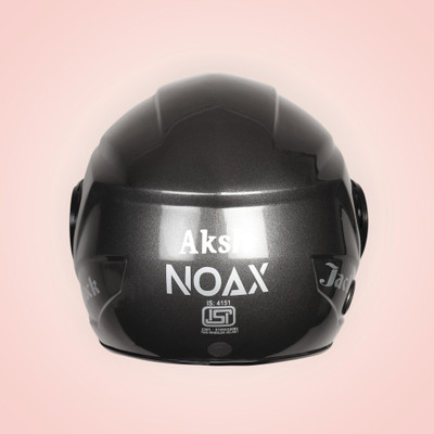NOAX ISI MARKED KING OF HELMET UNISEX RIDDING HELMET TOP SELLING(DD-971 Motorbike Helmet(Black)