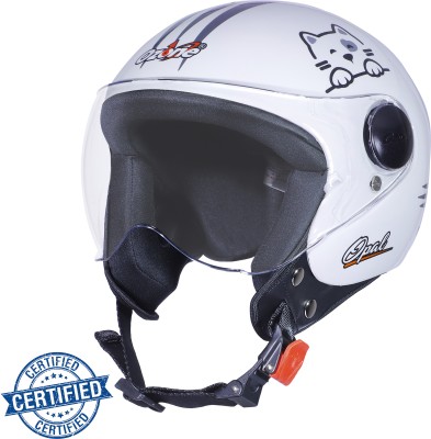 OZONE JBB_CLASS ONE HELMET_OPEN FACE_LIGHT WEIGHT_@SAFTEY@_32 Motorbike Helmet(White)