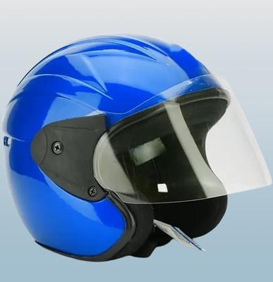 Lxt Blue_Half_face_Helmet_with ISI Certified_BL71 Motorbike Helmet(Blue)