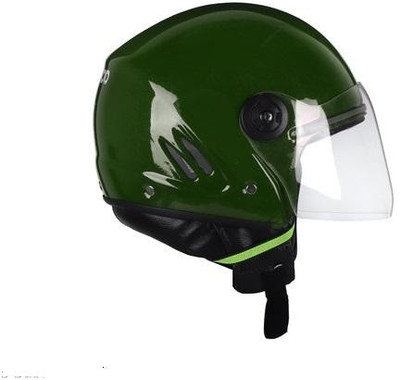 KIN Half Face Helmet_ISI certified_Black05 Motorbike Helmet(Black)