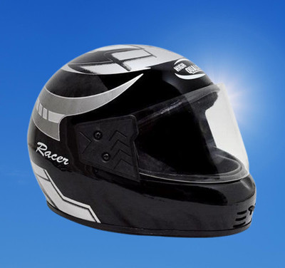 KIN Full Face Helmet_ISI certified_Silver29 Motorbike Helmet(Silver)