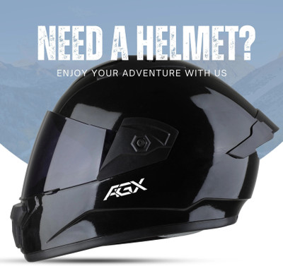 FOROLY Wonder ABS Material Spoiler with Black Visor Motorbike Helmet(Black)