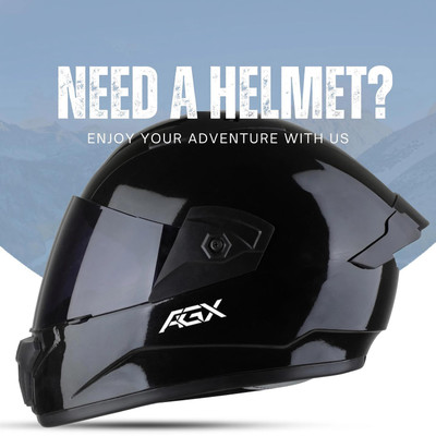 FOROLY Wonder ABS Material Spoiler with Black Visor Motorbike Helmet(Black)