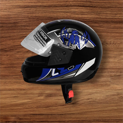 NOAX ISI MARKED UNISEX HELMET FOR RIDDING BIKE NON STOP(DD-102 Motorbike Helmet(Blue)
