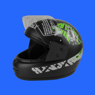 NOAX ISI MARKED KING OF HELMET UNISEX RIDDING HELMET TOP SELLING(DD-304 Motorbike Helmet(Black)