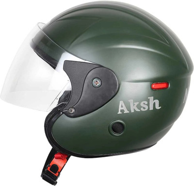 NOAX ISI MARKED HELMET FOR SAFTY RIDDING UNISEX FK)676 Motorbike Helmet(Dark Green)