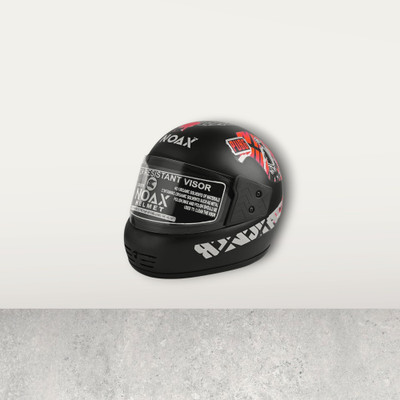 NOAX unisex safty helmet for riders_68-411-Red Motorbike Helmet(Red)