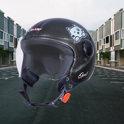 OZONE Kitty helmet_OF_Unisex_largesize_Oz069 Motorbike Helmet(Green)