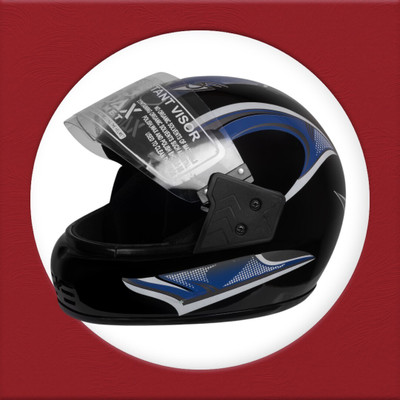 NOAX UNISEX SAFETY HELMET ONROAD HELMET- TWO WHEELER,BIKE & SCOOTER (SL-633 Motorbike Helmet(Blue)