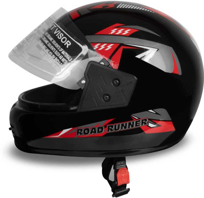 NOAX SOLID BRANDED & ISI MARKED HELMET FOR UNISEX SAFE RIDE(SLFK-699 Motorbike Helmet(Black)