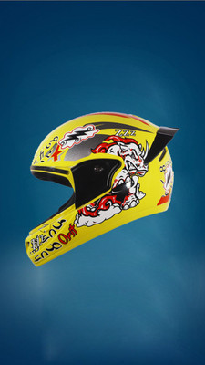 OZONE Opal helmet _openface_freesize_18 Motorbike Helmet(Yellow)