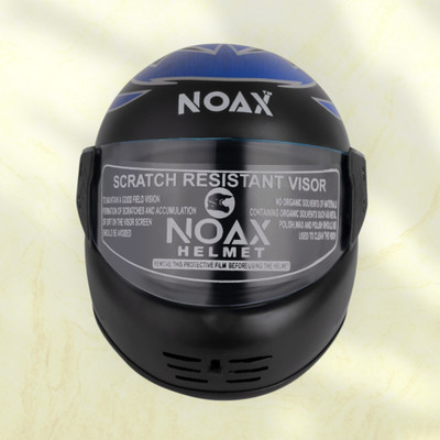 NOAX unisex full face good hard quality helmet-Silver302302-Helmet 6-ABCD Motorbike Helmet(Blue)