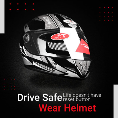 stiss HELMET FOR MENS Motorbike Helmet(Silver)