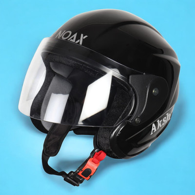 Font young men helmet for ridinggg motorbike-44A Motorbike Helmet(Black)