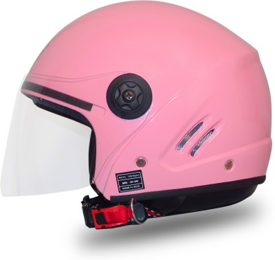 RIDER Anti UV ISI Certified Track Motorbike Helmet(LIGHT PINK)