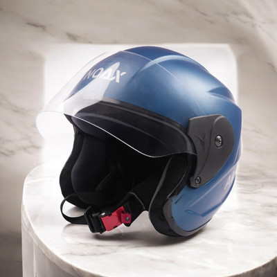 NOAX ISI MARKED UNISEX HELMET FOR RIDDING BIKE NON STOP(DD-509 Motorbike Helmet(Blue)