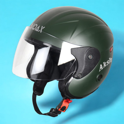 Font helmet bazarr unisex full face helmet _-61A Motorbike Helmet(Dark Green)