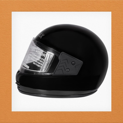 NOAX UNISEX SAFETY HELMET ONROAD HELMET- TWO WHEELER,BIKE & SCOOTER (SL-540 Motorbike Helmet(Black)