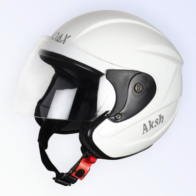 NOAX BRANDED ISI MARKED HELMET FOR UNISEX GENDER KEEP SAFE RIDING (SL_1104 Motorbike Helmet(White)