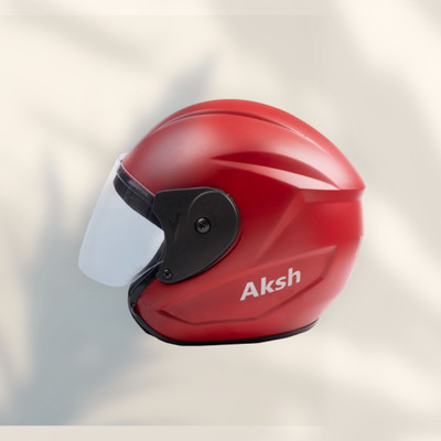 NOAX unisex safty helmet for riders_38-386 Motorbike Helmet(Red)