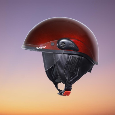 OZONE Zipp helmet_openface_largesize_Ozo0032 Motorbike Helmet(Red)