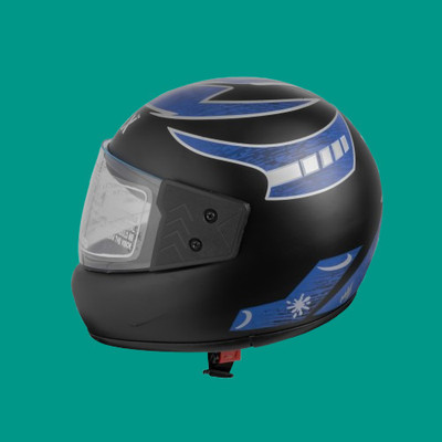 NOAX unisex full facce helmet original@38 Motorbike Helmet(Orange)