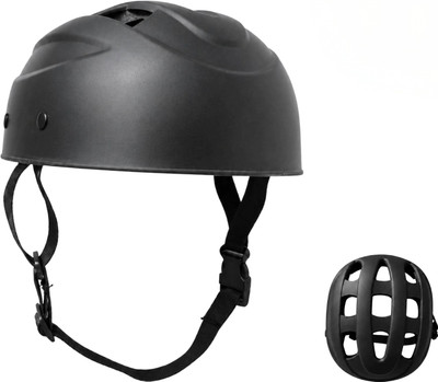 Shopeleven Kids Helmet for Bicycle And Skating Helmet Safe ride Junior pro (7-16 Years) Cycling Helmet(Black)