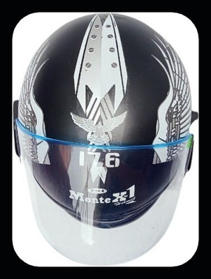 MonteX-1 New_Full Face New Bike helmet_4146 Motorbike Helmet(Multicolor)